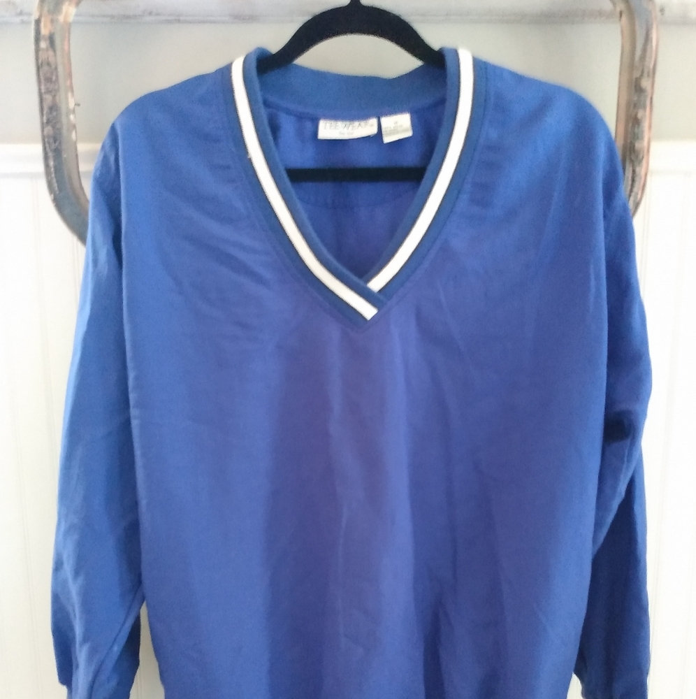Blue windbreaker
